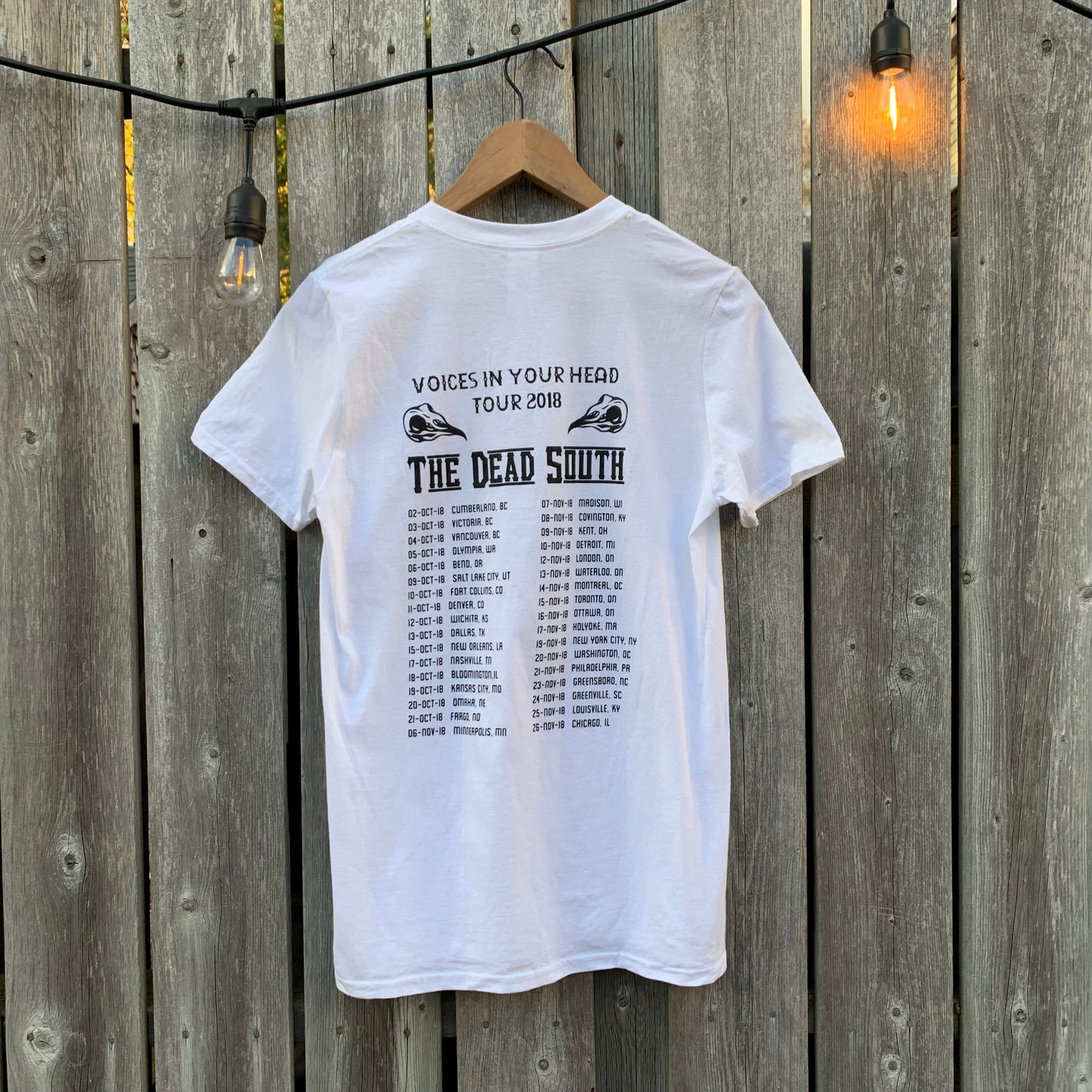 2018 Voices In Your Head Tour Bird T-Shirt - White