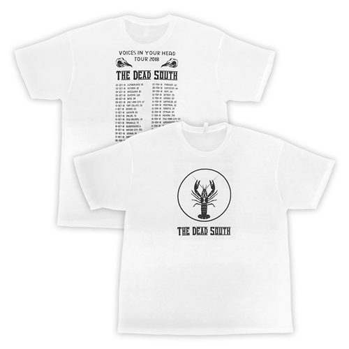 2018 Voices In Your Head Tour Crawfish T-Shirt - White