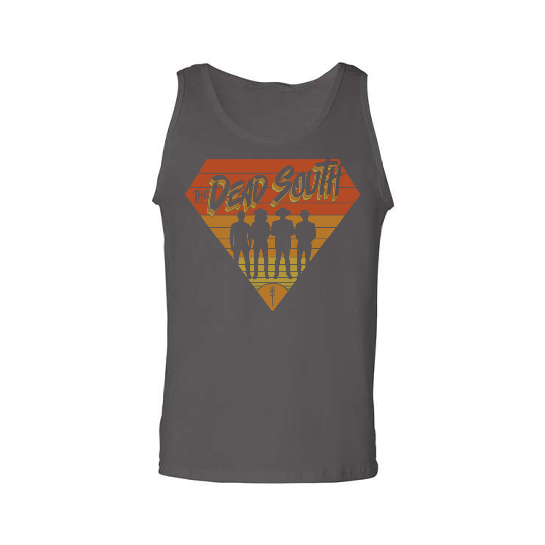 80s Diamond Tank Top - Grey