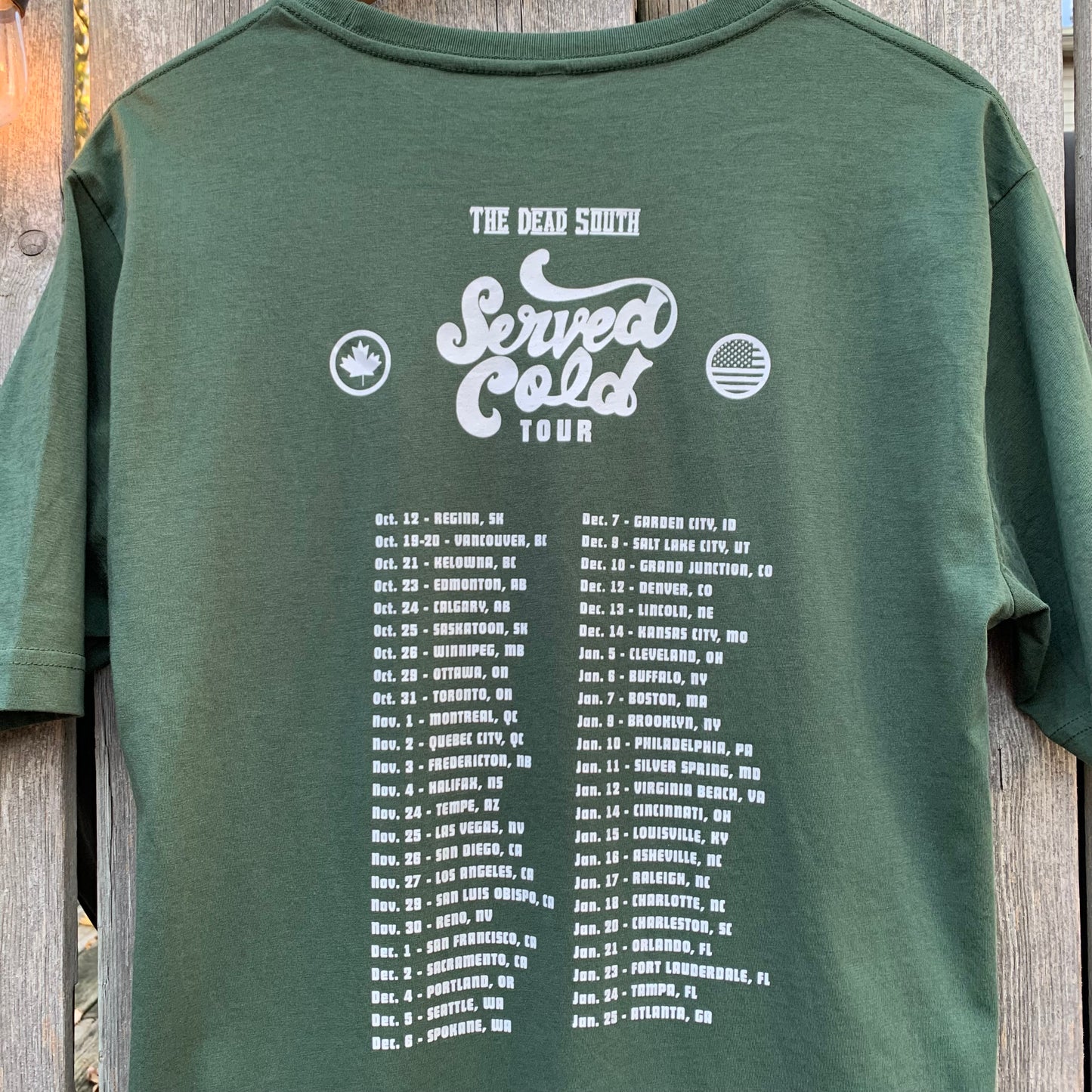 Sugar & Joy Served Cold Tour T-Shirt - Green