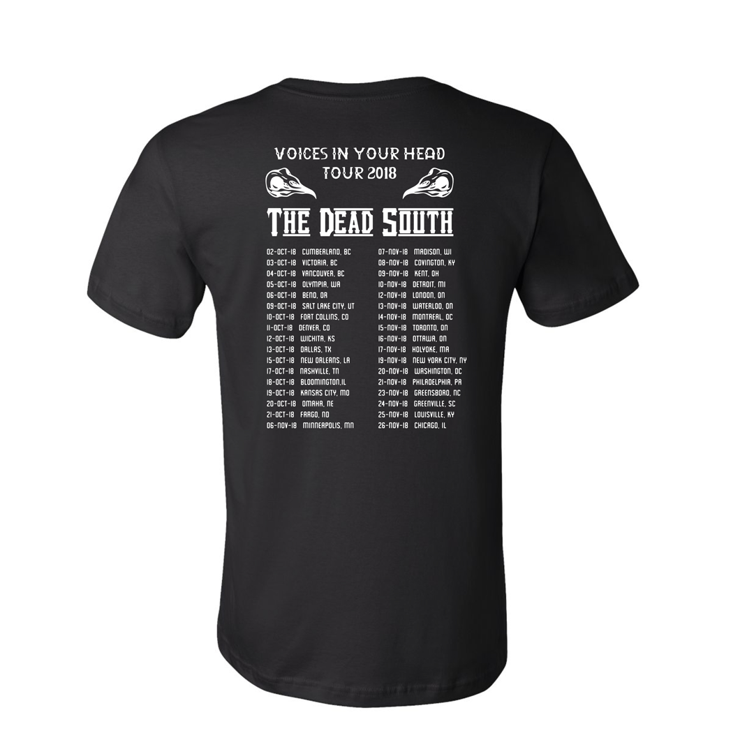 2018 Voices In Your Head Tour Bird T-Shirt - Black