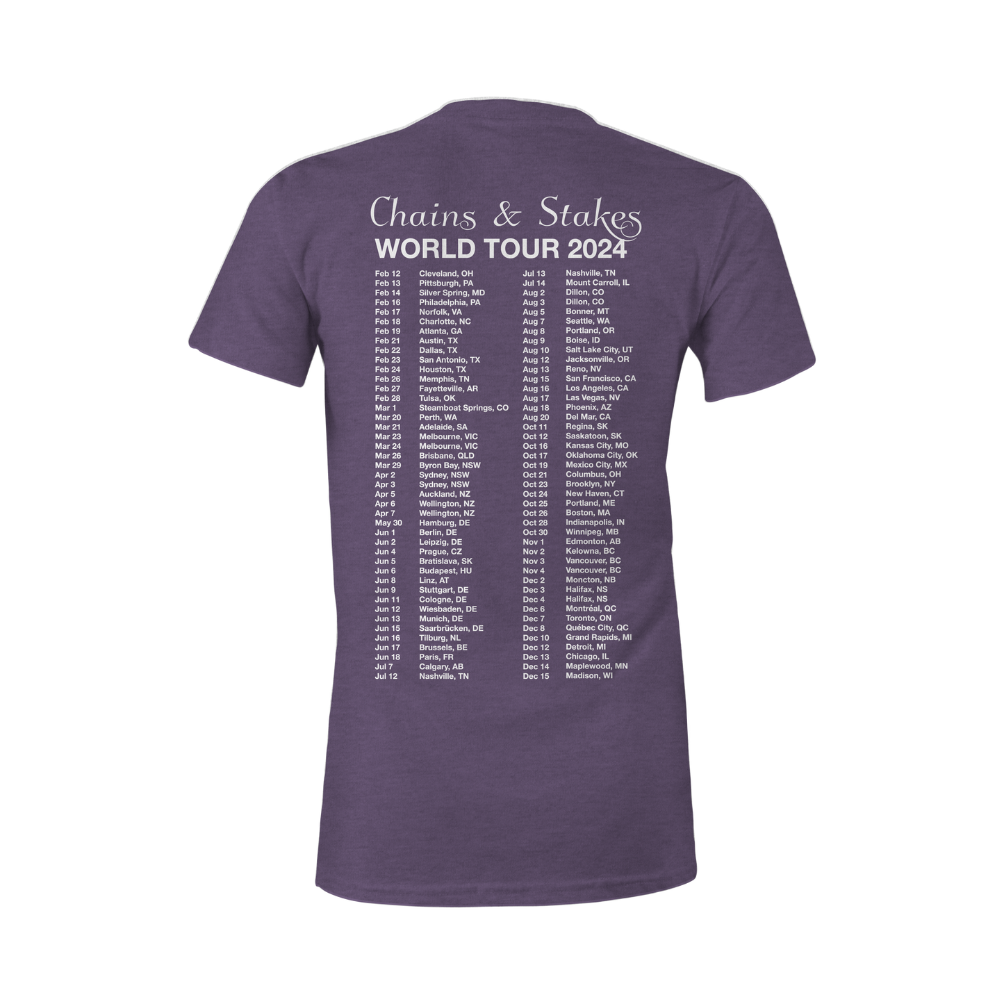 2024 Diamond Tour Ladies T-Shirt - Purple