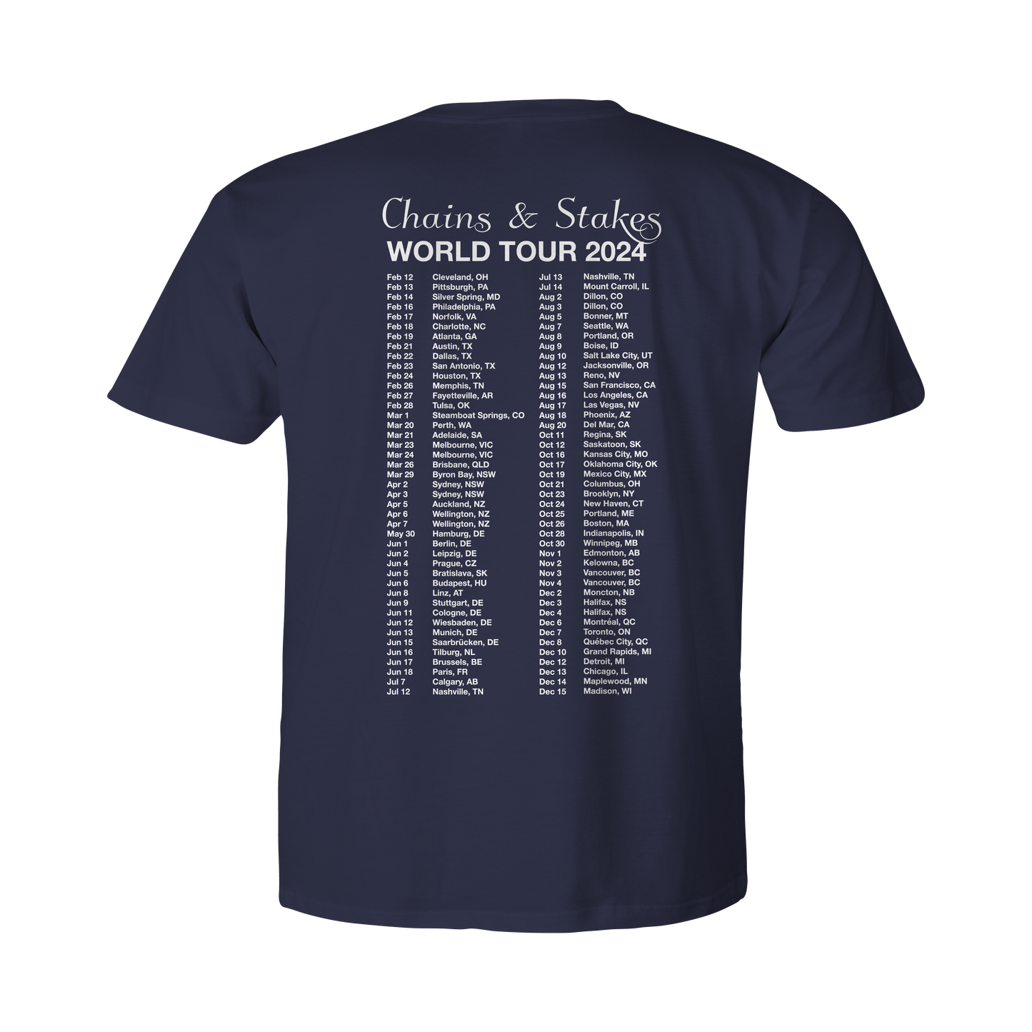 2024 Diamond Tour T-Shirt - Navy