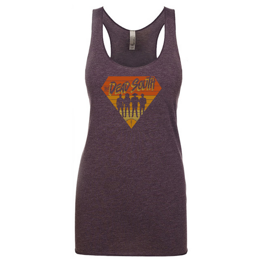 80s Diamond Tank Top - Ladies - Heather Purple